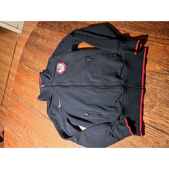 Nike Youth Team USA Olympic Jacket Size Large  Black Zip Track Jacket Unisex - Picture 1 of 4